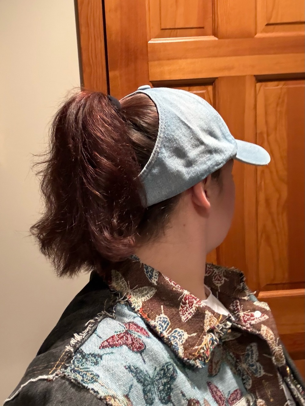 ❤️Buy Now Price❤️ Denim Ponytail Baseball Cap, Backless Messy Bun Hat - Choose 1 - Picture 13 of 16